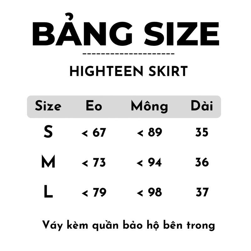 Chân váy tầng xoè xếp ly 2 tầng có quần bảo hộ (HIGHTEEN SKIRT