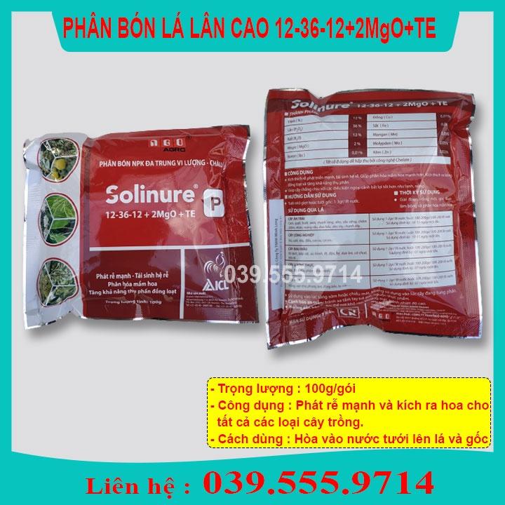 Phân Bón Lân Cao 12-36-12+2MgO+TE - phát triển và tái sinh rễ,tăng khả năng thụ phấn, phân hóa mầm hoa