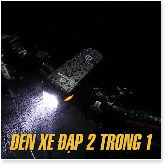 ĐÈN LED TRỢ SÁNG CHO XE MÁY XE ĐẠP 2TRONG1 chống nước Nightwave 2000mAH