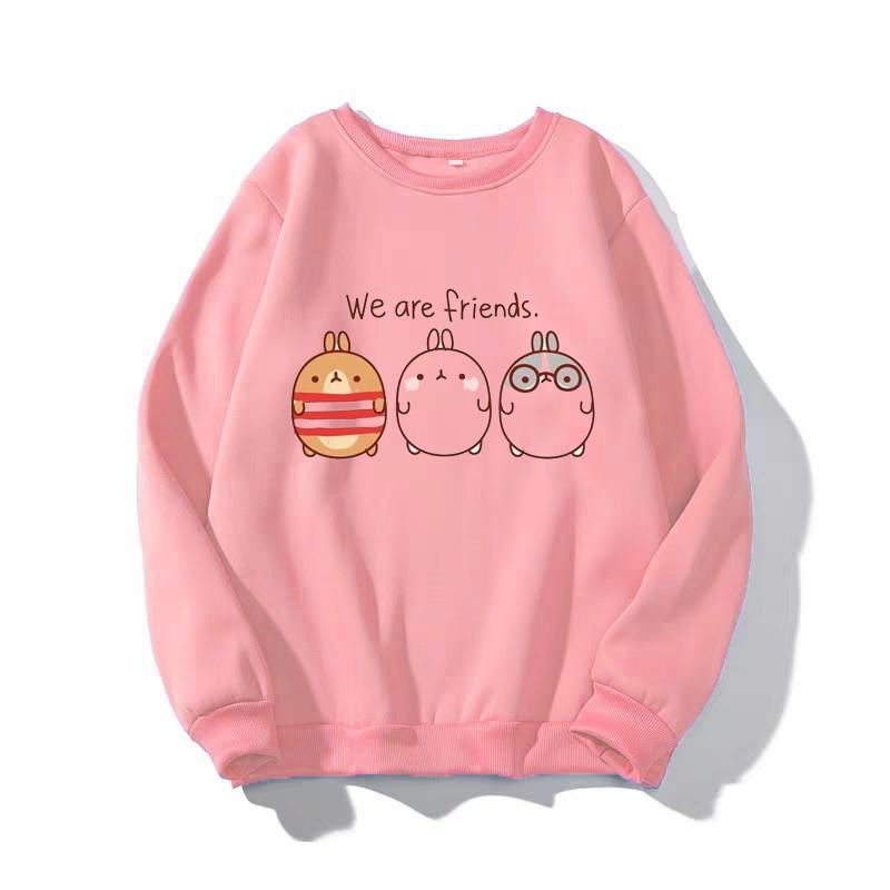 ÁO SWEATER NỮ IN WE ARE FIRENDS (NHIỀU MÀU