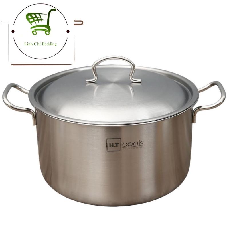 NỒI LUỘC GÀ INOX 430 BẾP TỪ 1 ĐÁY HT COOK SIZE 32CM SỬ DỤNG ĐƯỢC TRÊN MỌI LOẠI BẾP