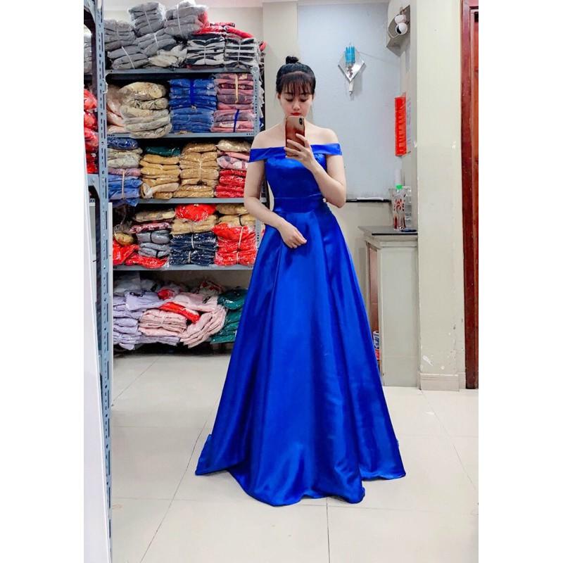 Đầm Maxi xoè bẹt vai SANG TRỌNG MS15Y ( Size M, L đến 58kg )MM MM