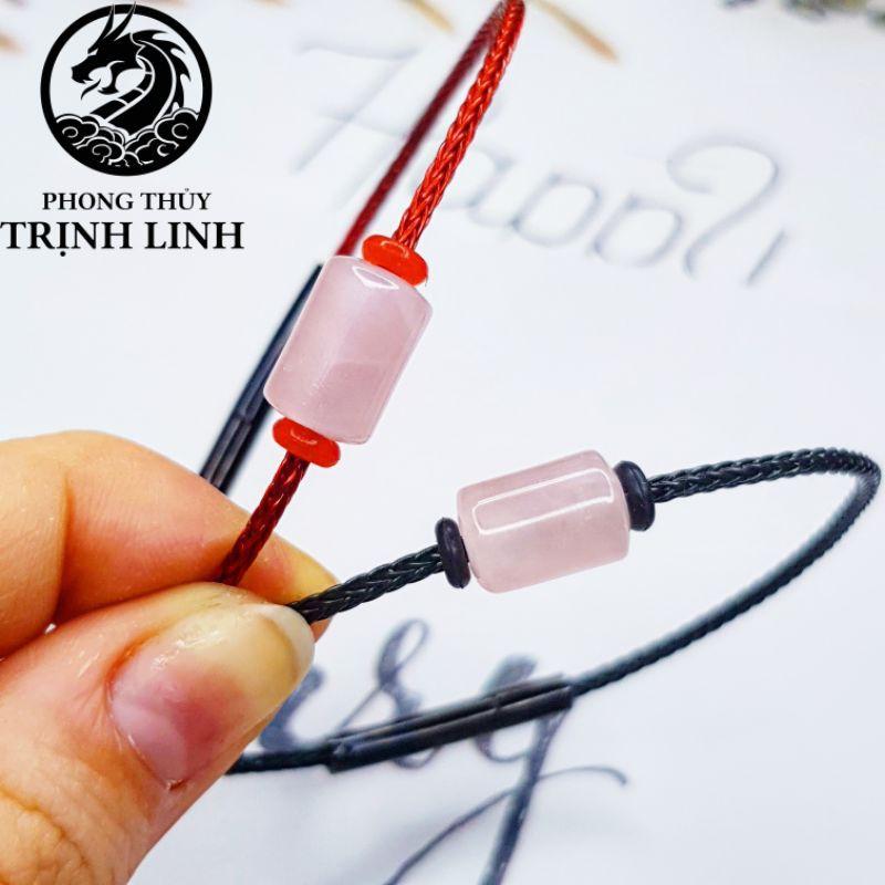 VÒNG TAY LU THỐNG HỒNG DÂY THÉP CAO CẤP