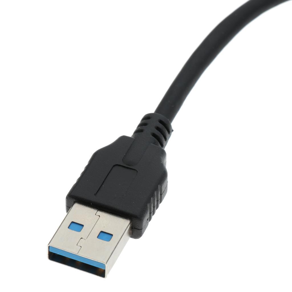 USB 3.1 Type C Female to USB 3.0 A Male Data Extension Cable with Profile Bracket and Panel Mount Screw