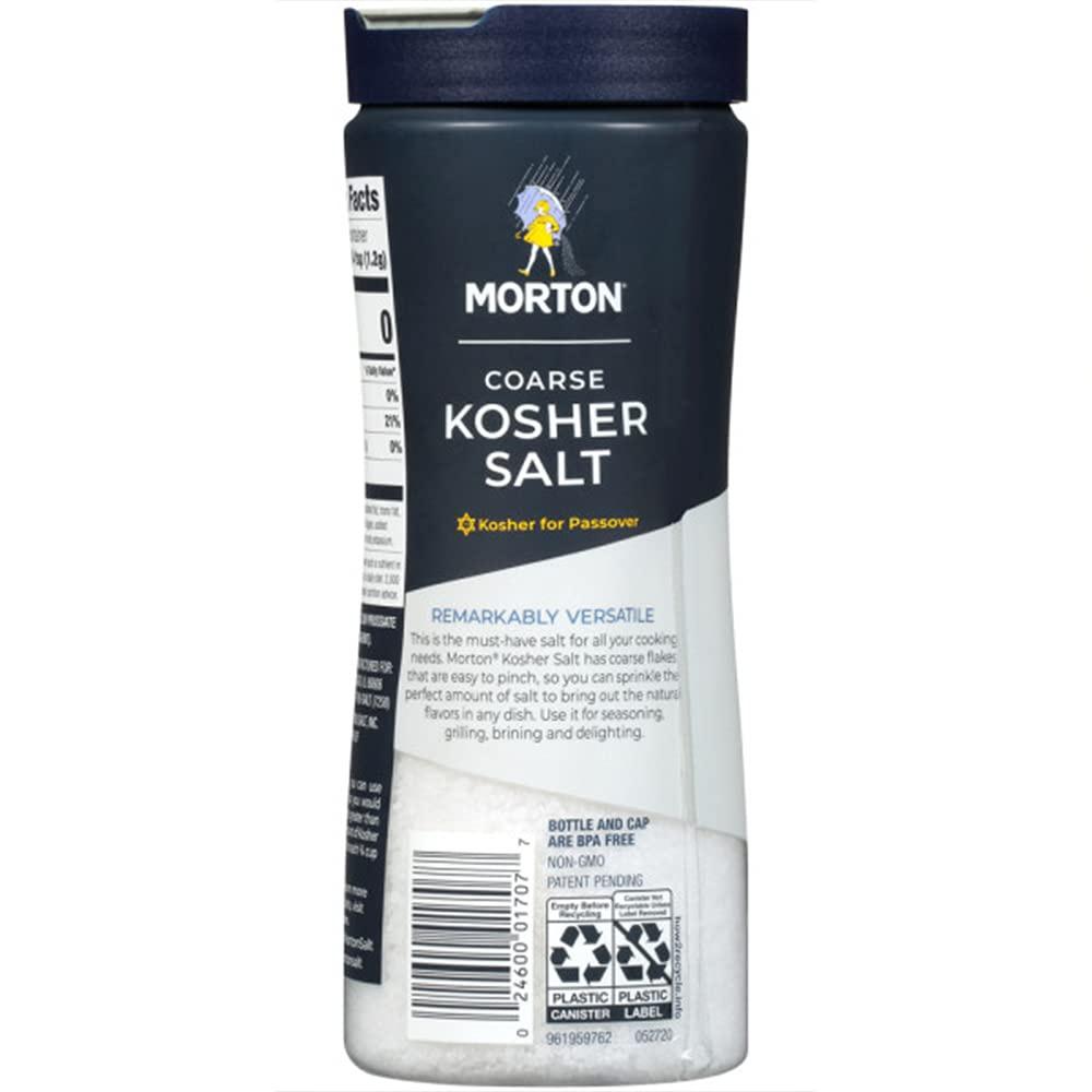 MUỐI KOSHER KHÔNG I-ỐT Morton Coarse Salt, 453g (16oz)