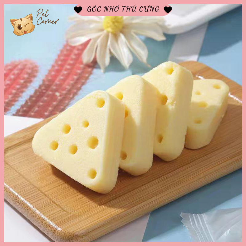 Phô mai siêu thơm ngon, béo ngậy, giàu dinh dưỡng cho chó mèo, chuột hamster