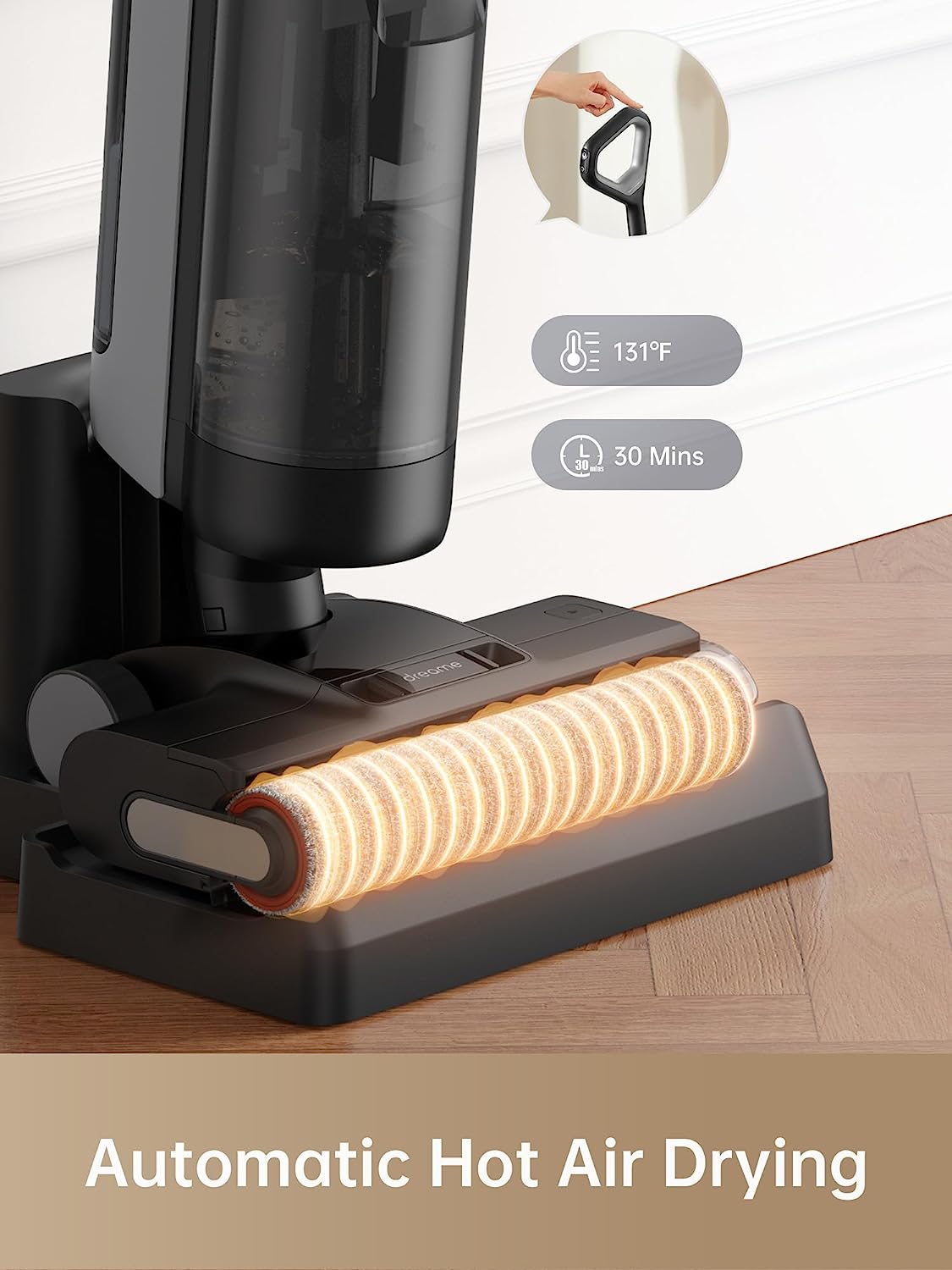 Máy Hút Bụi Lau Sàn Không Dây DREAME H12 Core Tự Giặt Giẻ Lau Lực Hút 10.000 Pa Công Suất 200 W - Hàng Chính Hãng