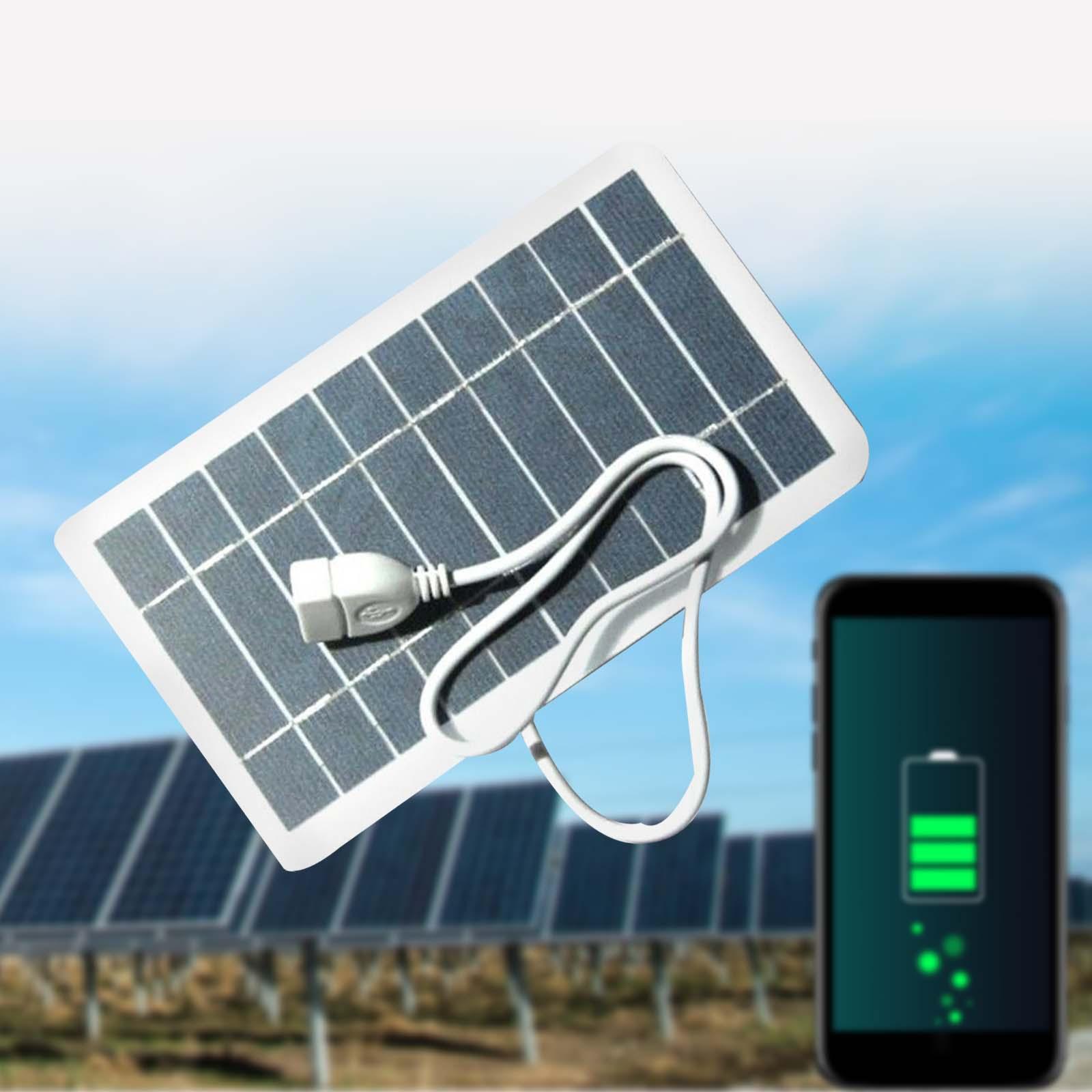 Solar Panel Kit with USB Port Portable Solar Charger for Smartphones RV Trip