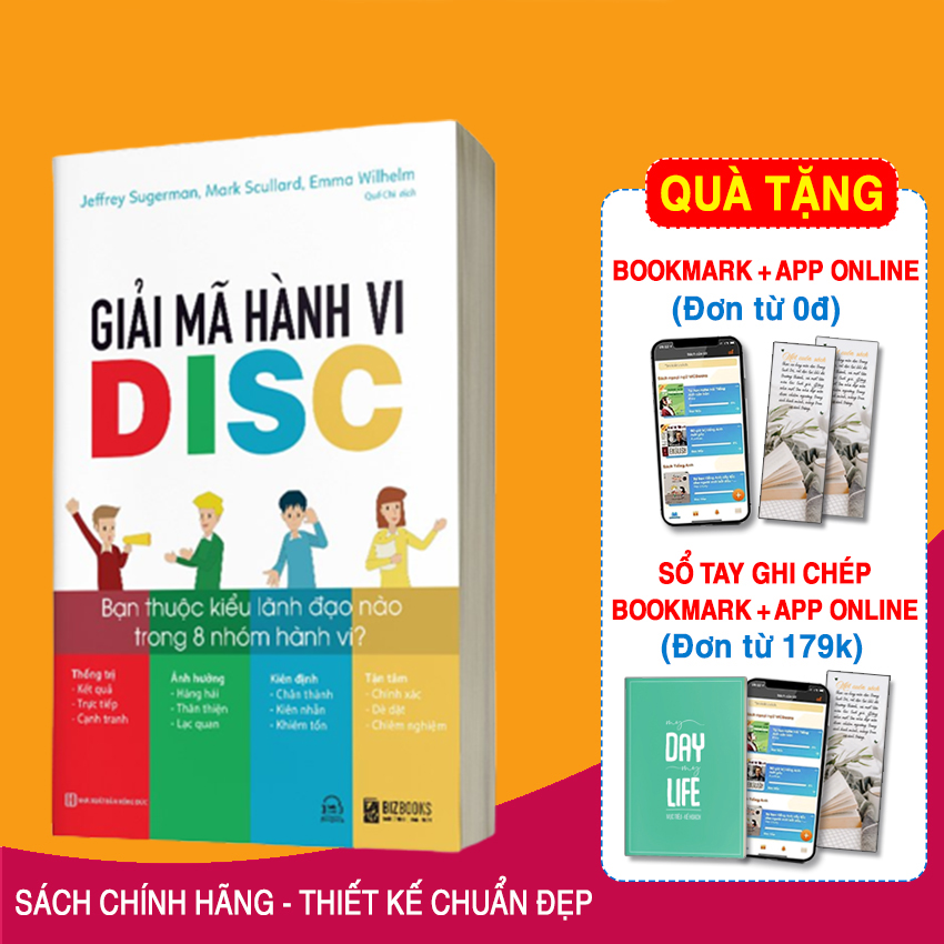 Sách Giải Mã Hành Vi Disc Bạn Thuộc Kiểu Lãnh Đạo Nào Trong 8 Nhóm Hành Vi