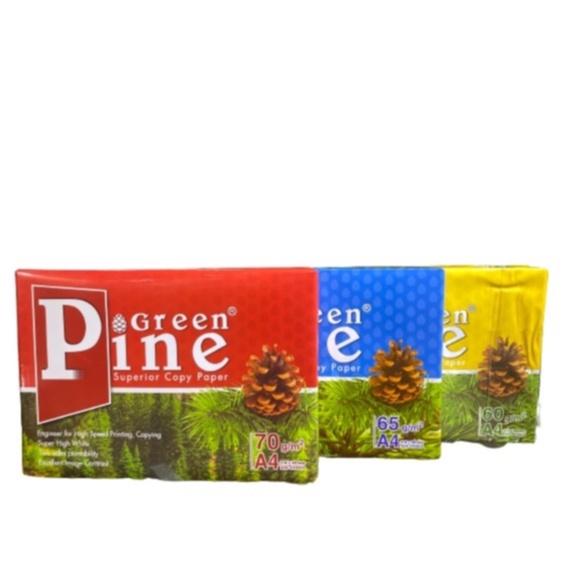 Giấy in, giấy photo Green Pine A4 ĐL 60gsm - 65gsm - 70gsm ( 500 tờ/1 ram ) - Giấy In Văn Phòng