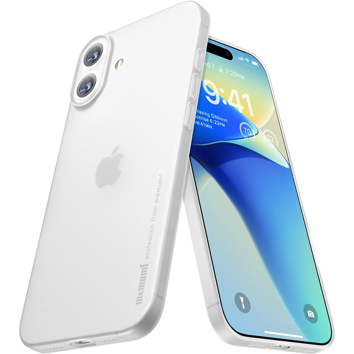Ốp lưng cho iPhone 16 Pro Max, iPhone 16 Pro, iPhone 16 Plus, iPhone 16 hiệu Memumi siêu mỏng 0.3mm, thiết kế tối giản, chống vân, chống sốc, bảo vệ camera cao cấp - Hàng chính hãng.