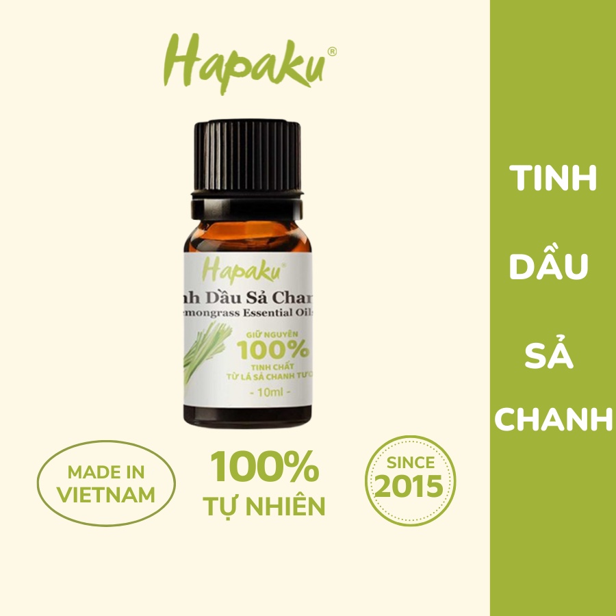 Tinh Dầu Sả Chanh Tự Nhiên Nguyên Chất 10ml Hapaku