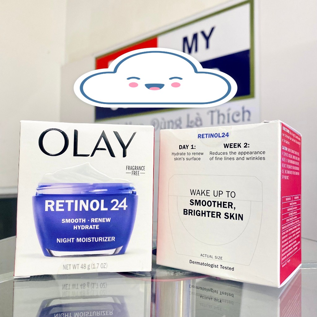 Kem Dưỡng Olay Retinol 24 Night Facial Moisturizer 48ml - bản mỹ mới