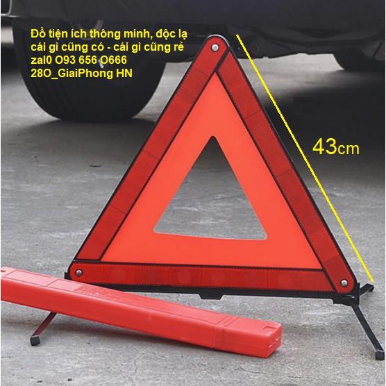 Biển tam giác phản quang ô tô cảnh báo đỗ xe an toàn có thể gấp gọn, mang theo tiện lợi