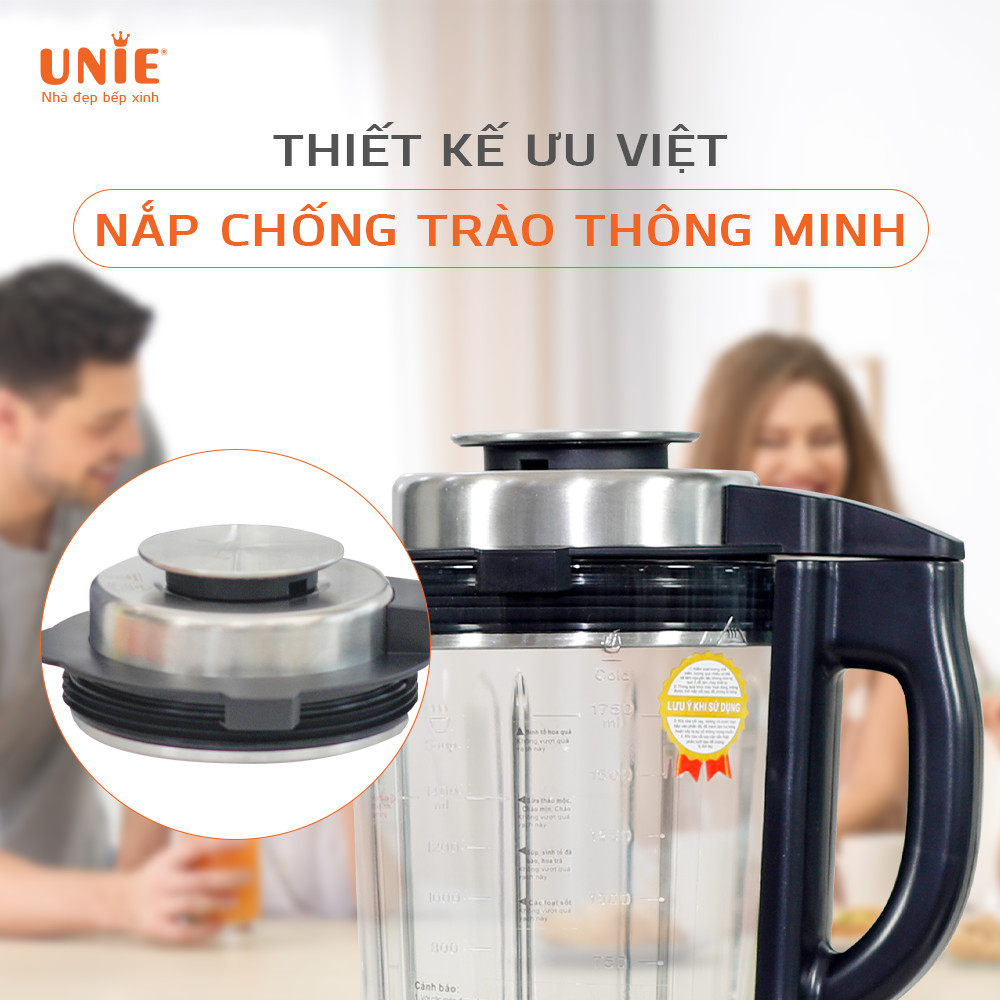 Máy Làm Sữa Hạt UNIE V6, 8 Chế Độ Nấu Tiêu Chuẩn Châu Âu, Dung Tích 1700ML Công Suất 1000W - Hàng Chính Hãng