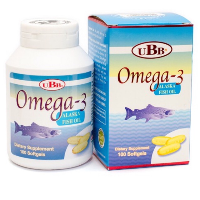 UBB Omega 3 - Viên dầu cá Mỹ - Hộp 100 viên