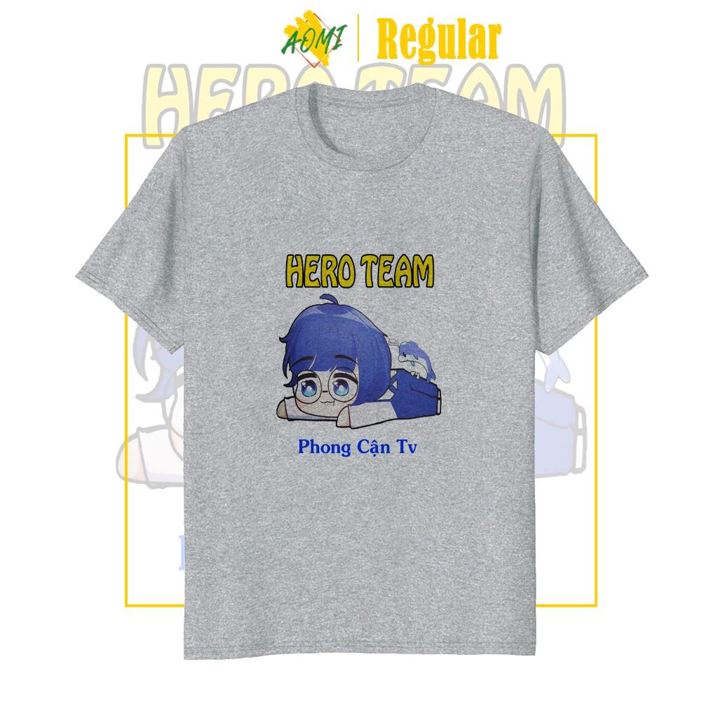 ÁO THUN UNISEX PHONG CAN HERO TEAM PHÔNG NAM NỮ GIA ĐÌNH CẶP ĐÔI CÓ SIZE TRẺ EM AOMIVN