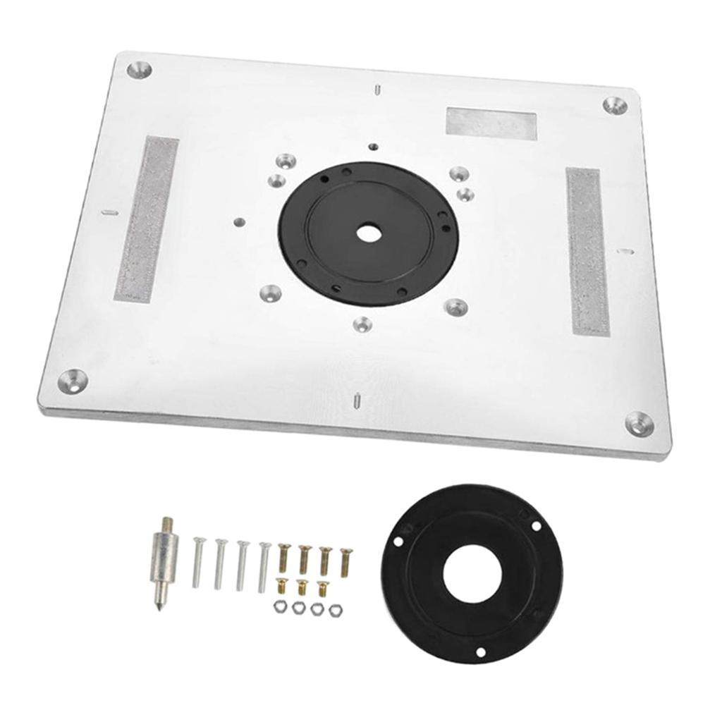 Router Table Insert Plate Aluminum Alloy Woodworking Engraving DIY Tools