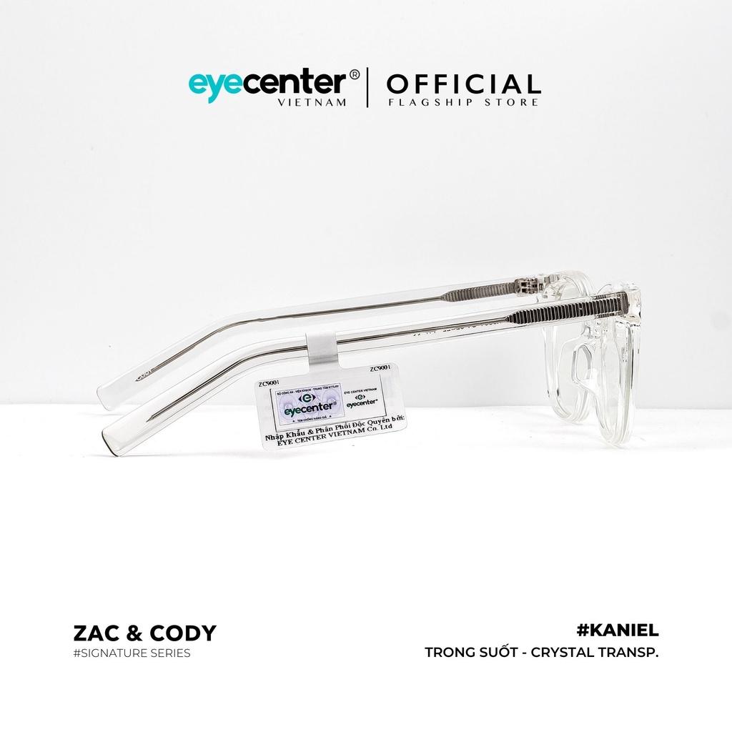 Gọng kính vuông nam nữ A27-S chính hãng Kaniel by Zac Cody nhập khẩu Eye Center Vietnam