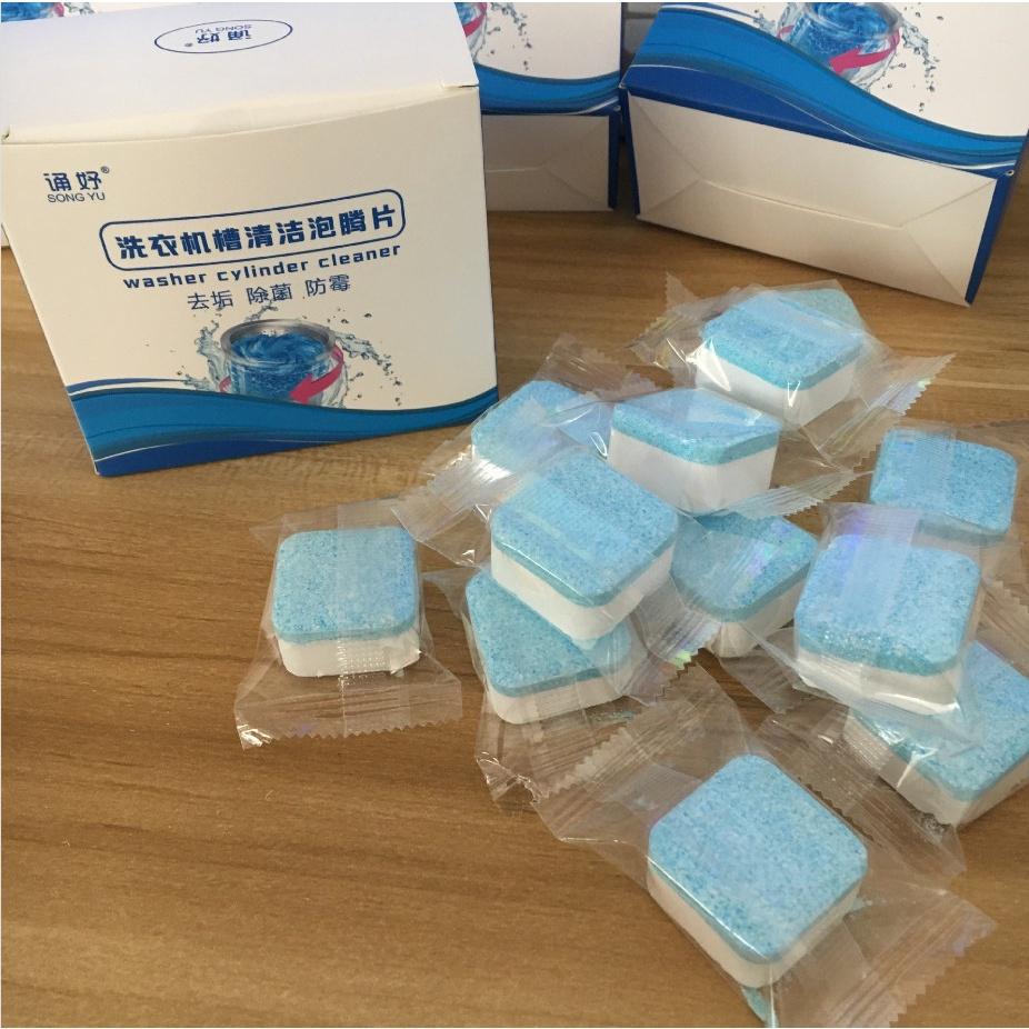 Hộp 12 Viên Tẩy Vệ Sinh Lồng Máy Giặt Diệt Khuẩn Và Tẩy Chất Cặn Lồng Máy Giặt Hiệu Quả