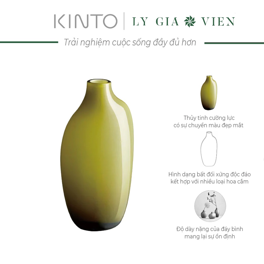 Bình Hoa Nghệ Thuật Kinto Sacco Vase Glass 03