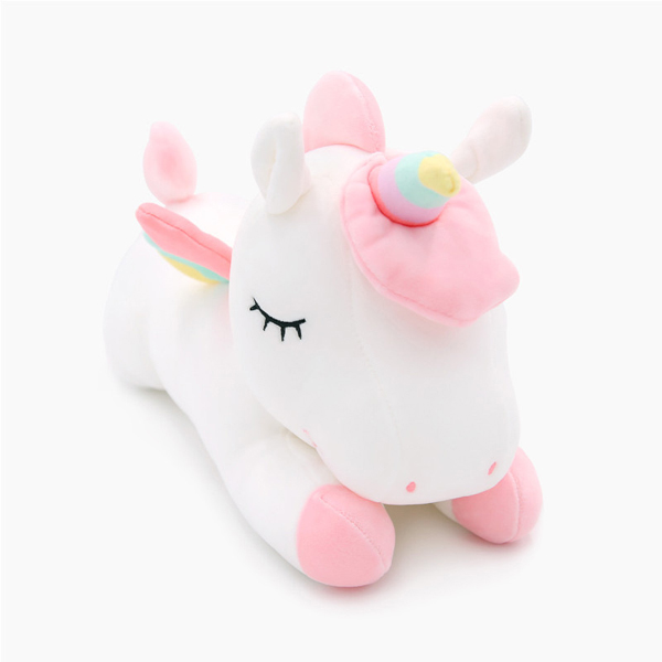 Gấu bông ngựa một sừng unicorn nằm (60 cm) gb45 (Màu Trắng)