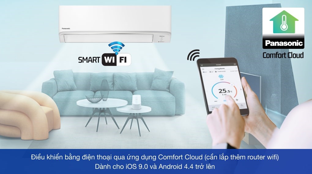 Điều hòa Panasonic CS/CU-YZ9WKH-8 2 chiều inverter R32 tiêu chuẩn, hàng chính hãng, CHỉ giao tại Hà Nội