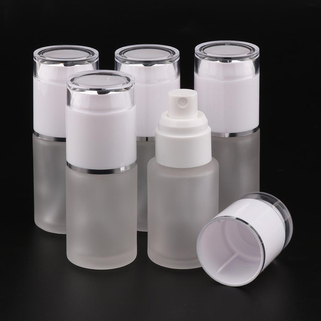 5x Refillable Empty Glass Perfume Spray Bottle Pump Bottle Mist Spray Bottle For