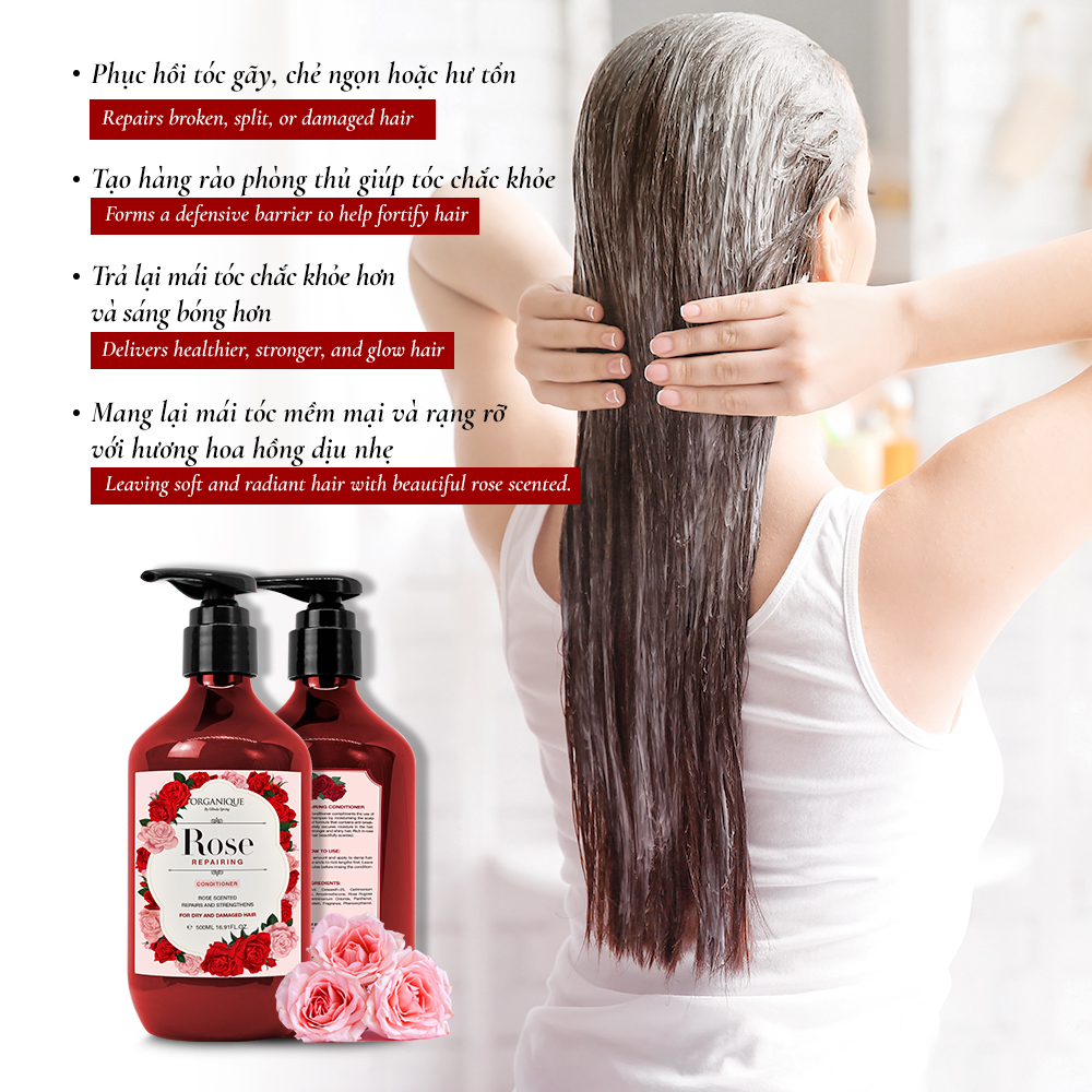 Dầu xả dưỡng tóc hoa hồng - Rose Repairing Conditioner 500ml