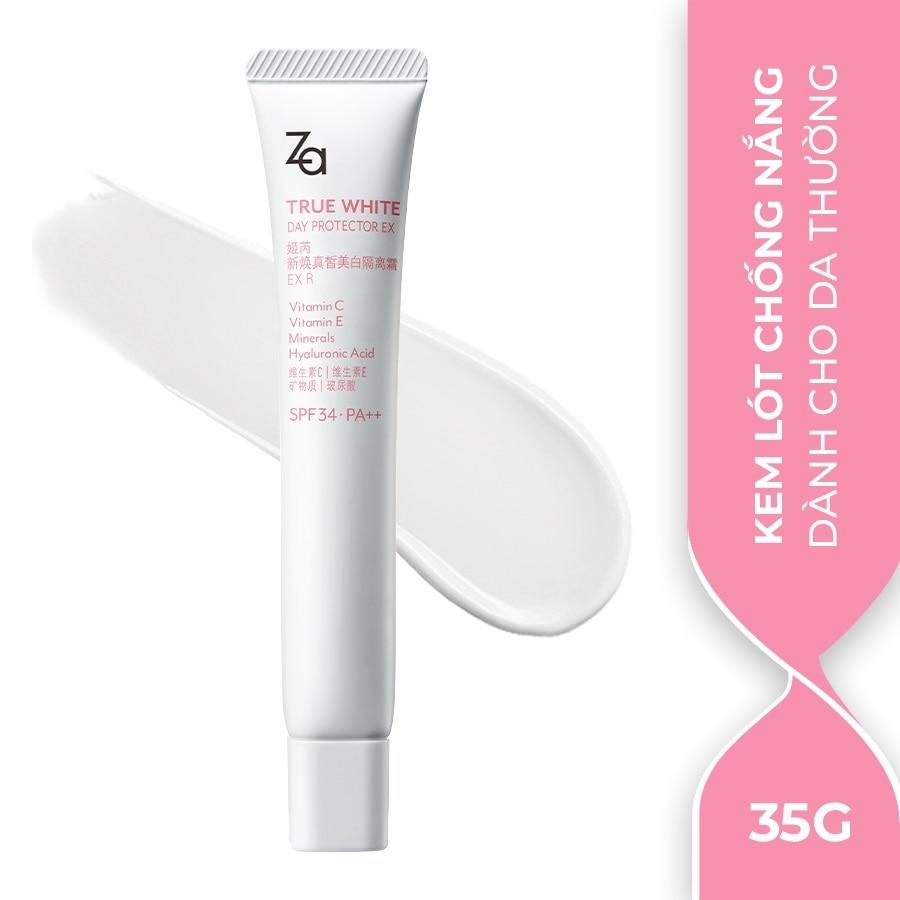 Kem Lót Nâng Tông Chống Nắng ZA True White Day Protector EX SPF34 PA++ 35g