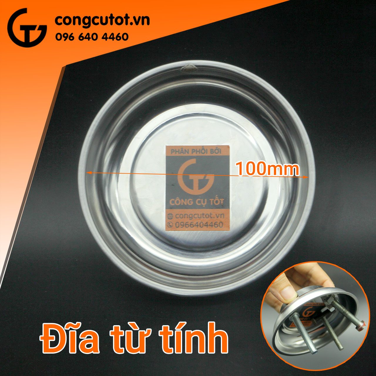 Đĩa dụng cụ từ tính 4 inch