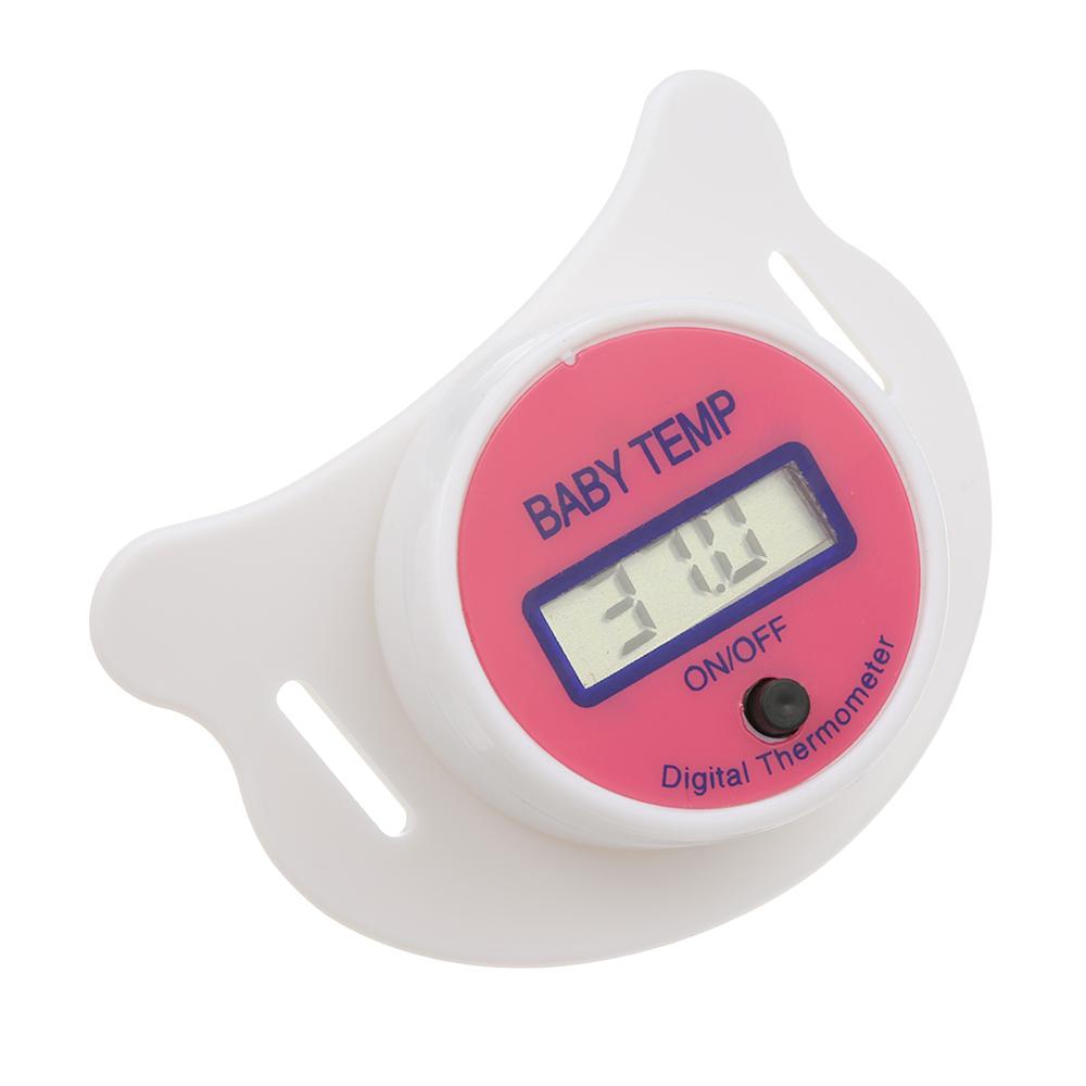 Nhiệt kế Núm vú thiết kế cầm tay cho Bé,Màn hình LCD, dễ đọc,chất liệu Nhựa silicone cấp y tế an toàn