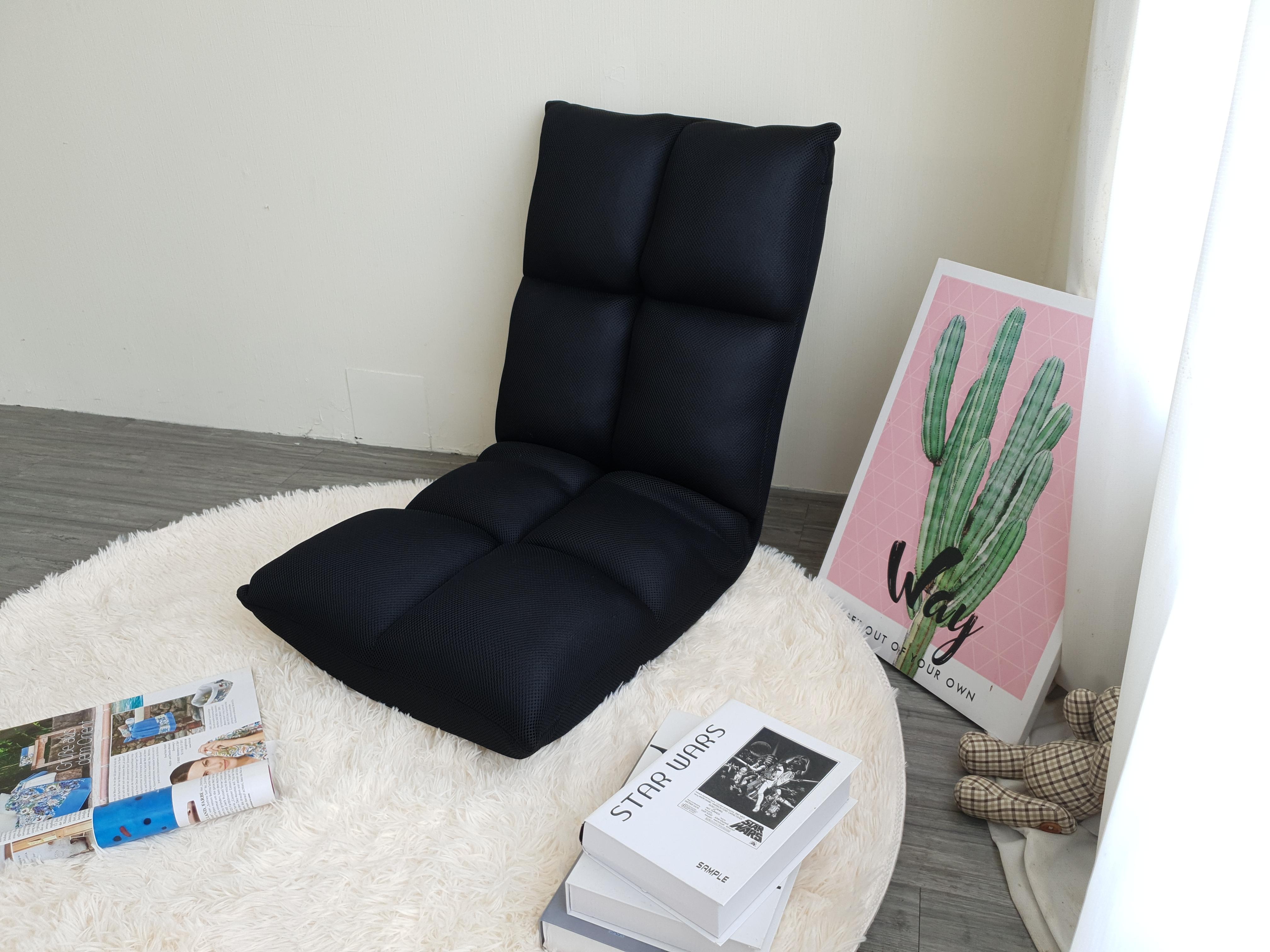 Ghế ngồi bệt Juno sofa vải lưới màu đen