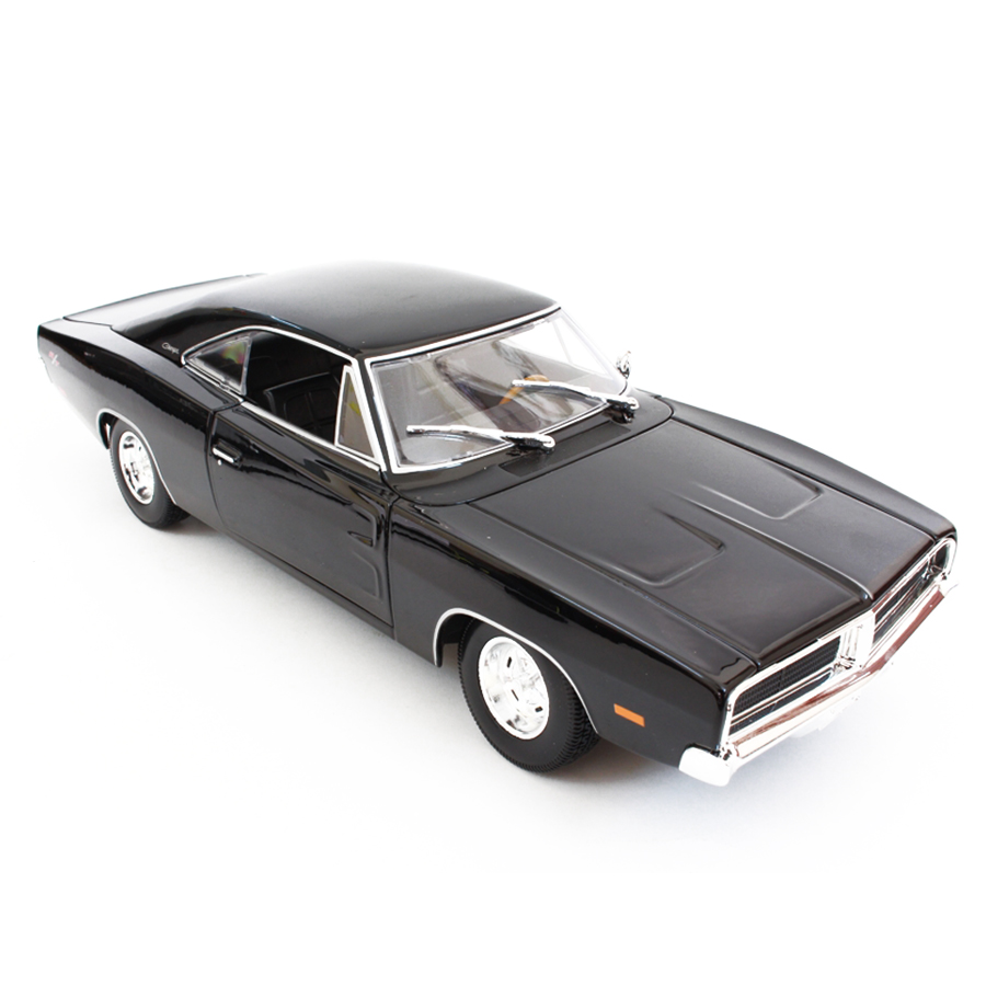 Mô Hình Xe Dodge Charger R/T 1969 Met Grey 1:18 Maisto - MH 31387