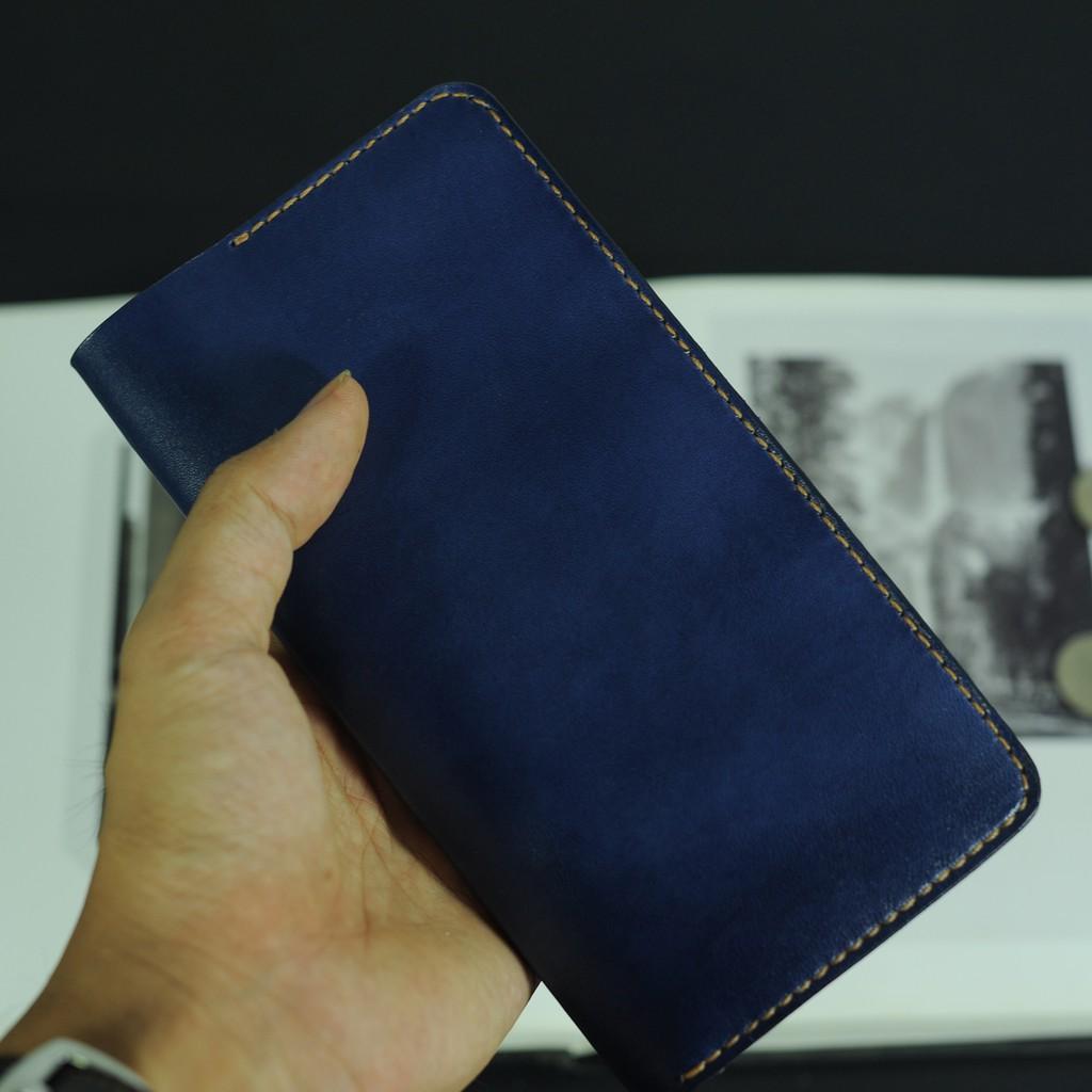 Ví dài cầm tay nữ - Da bò nhập khẩu - Đồ  da Handmade DTV048