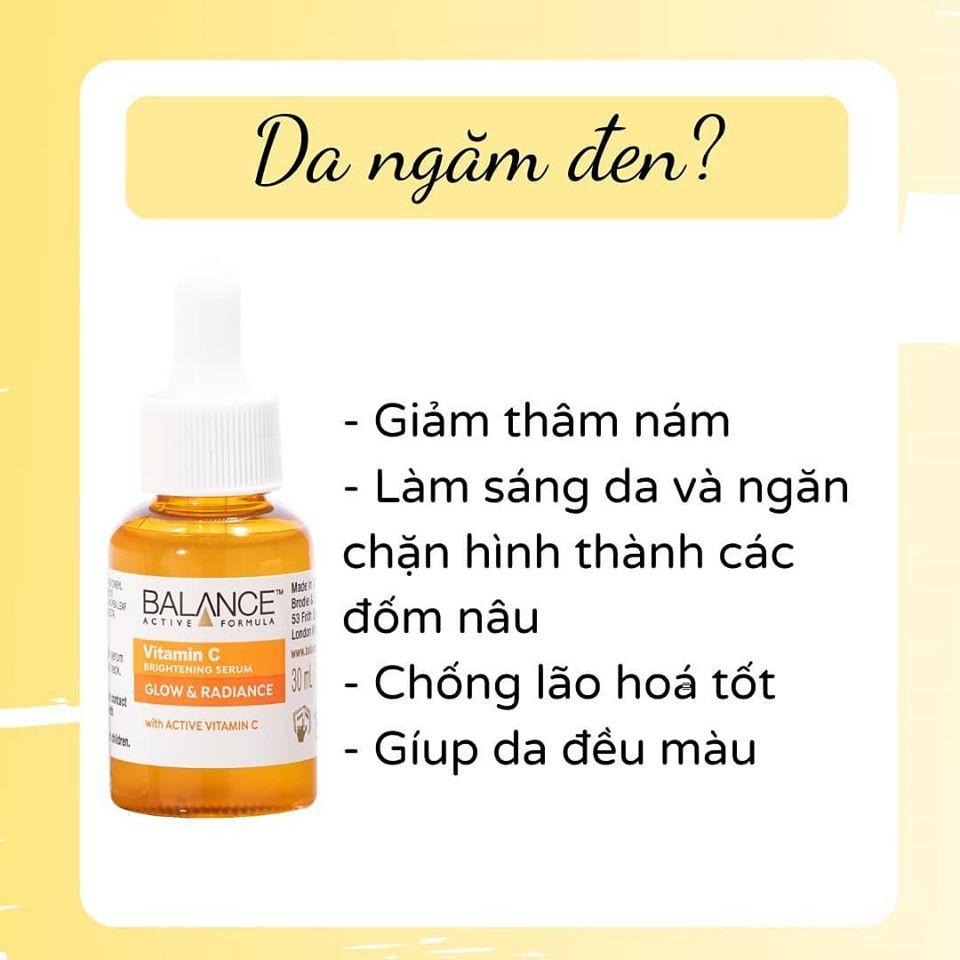 Tinh Chất mờ Thâm, Trắng Da Balance Active Formula Vitamin C Brightening Serum 30ml/60ml