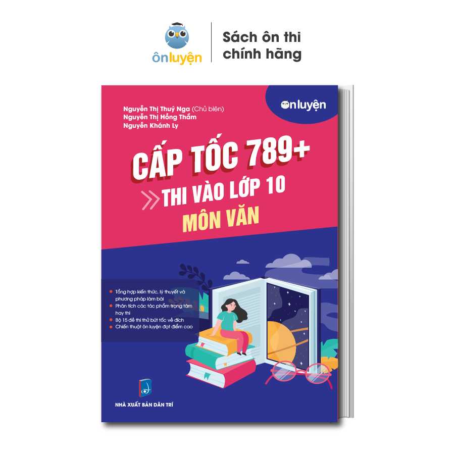 Sách thi vào 10 - Combo 2 cuốn Cấp tốc 789+ môn Toán, Văn