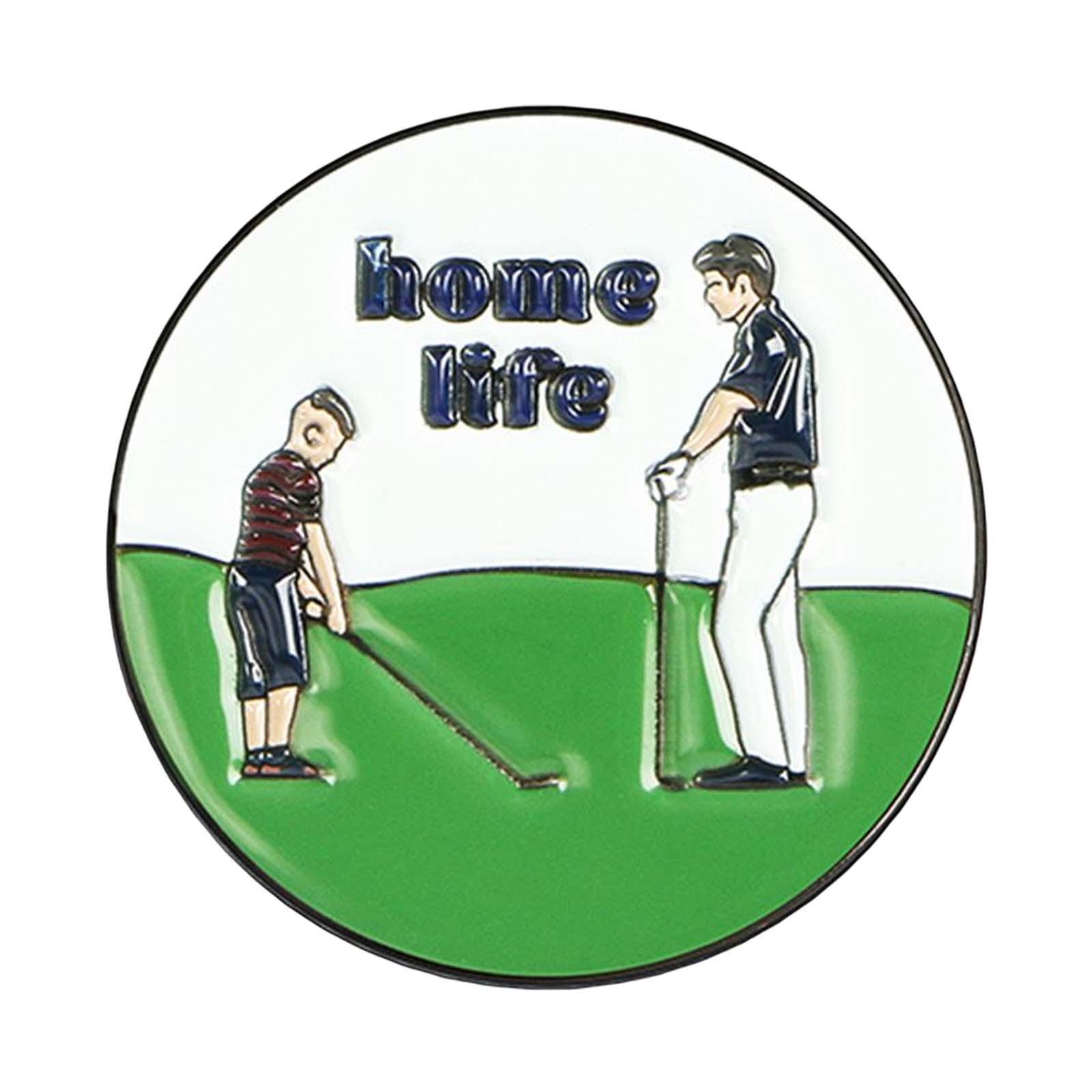 Golf Ball Marker for Women Men Golfer, Metal