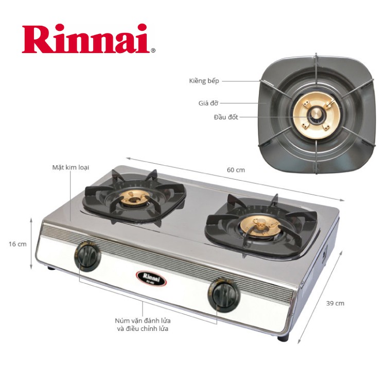 Bếp Ga Rinnai RV 460S- Hãng chính hãng