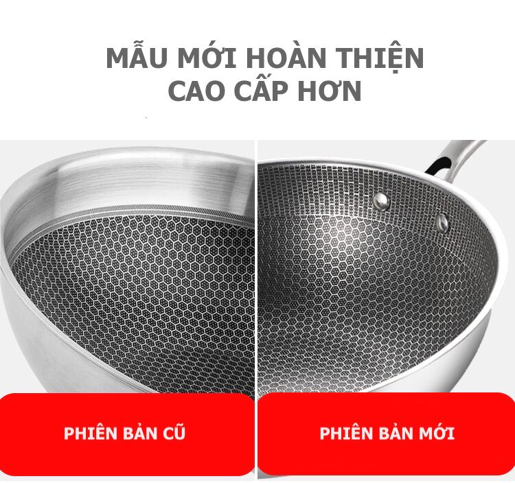 Chảo Vân Tổ Ong 32cm inox 304