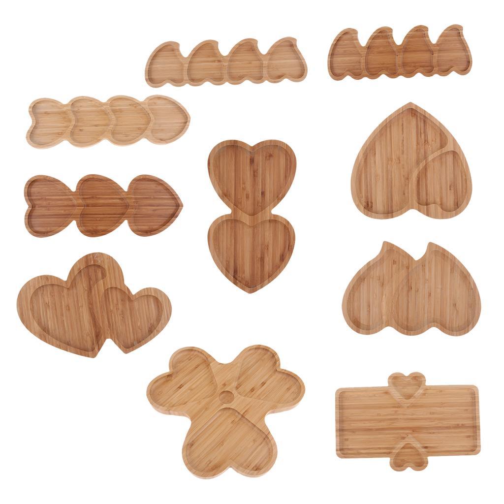 Wooden Serving Tray Plate Fruit Tea Coffee Breakfast Platter