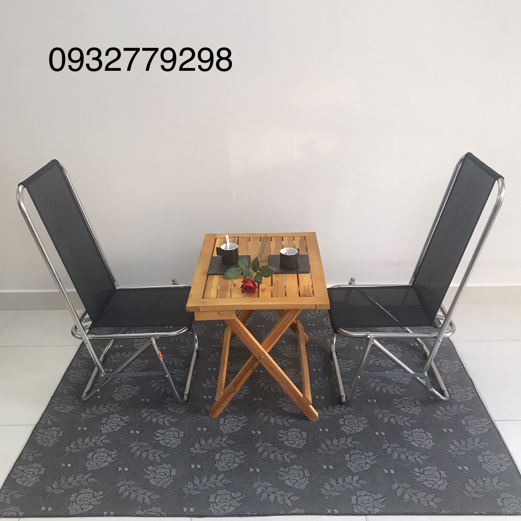 Ghế xếp lưới lưng cao 90cm bền đẹp