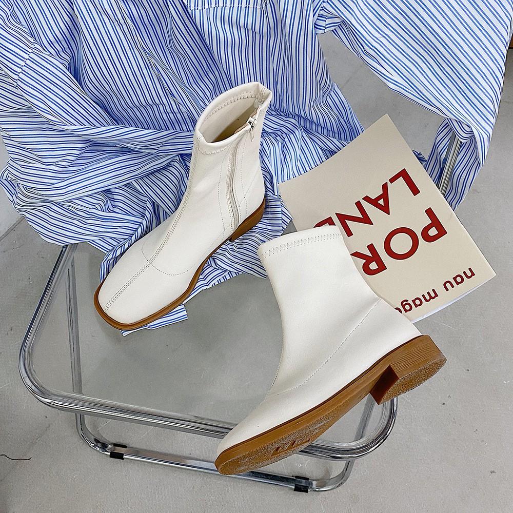 Giày bốt cổ thấp gót thấp thời trang dành cho học sinh