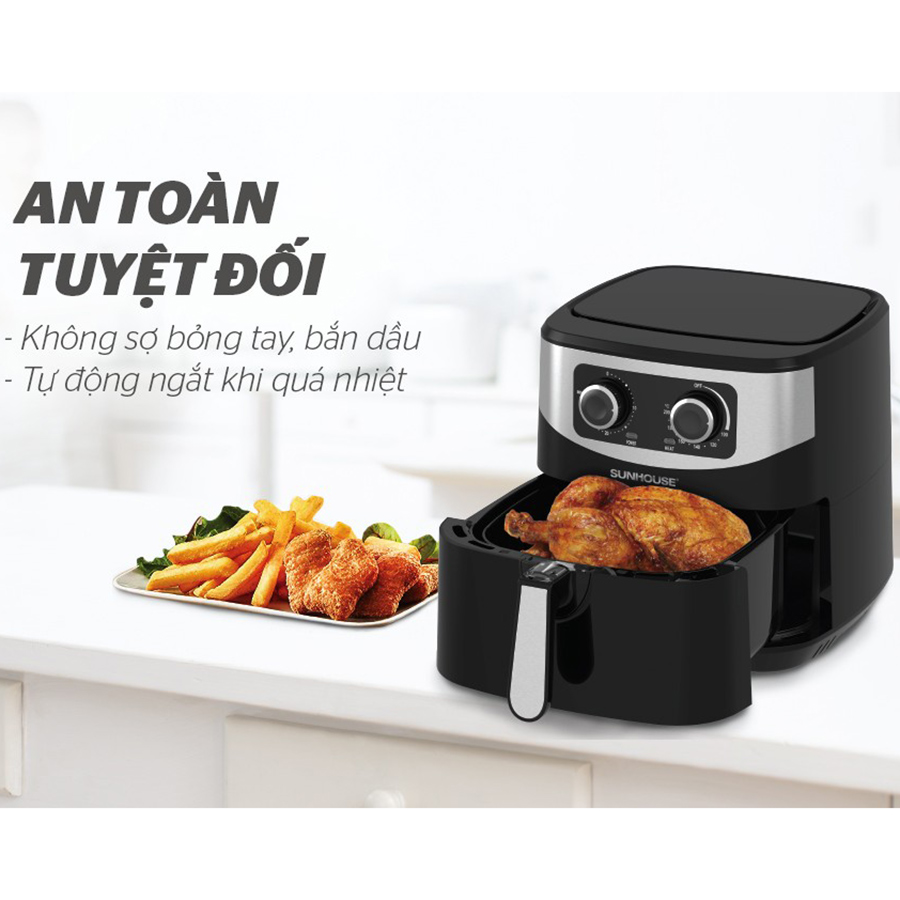 Nồi Chiên Không Dầu Sunhouse SHD4062 - Hàng Chính Hãng