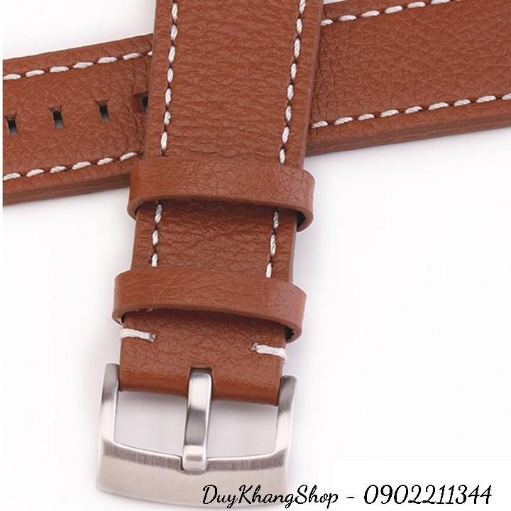 Dây Đồng Hồ Da Bò Thật - Dây Da Đồng Hồ 18mm 20mm 22mm