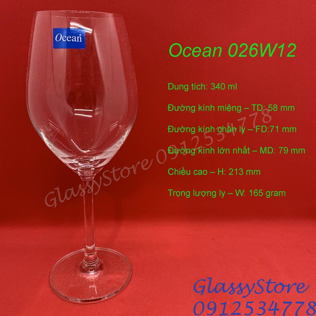 Ly rượu vang thủy tinh Ocean Santé White Wine - 340ml - 1026W12