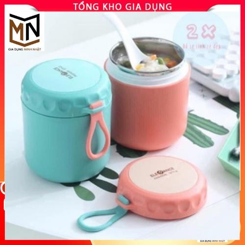 Bình ủ cháo cho bé có quai cầm Ca giữ nhiệt đồ ăn cho trẻ ăn dặm dung tích 430ml