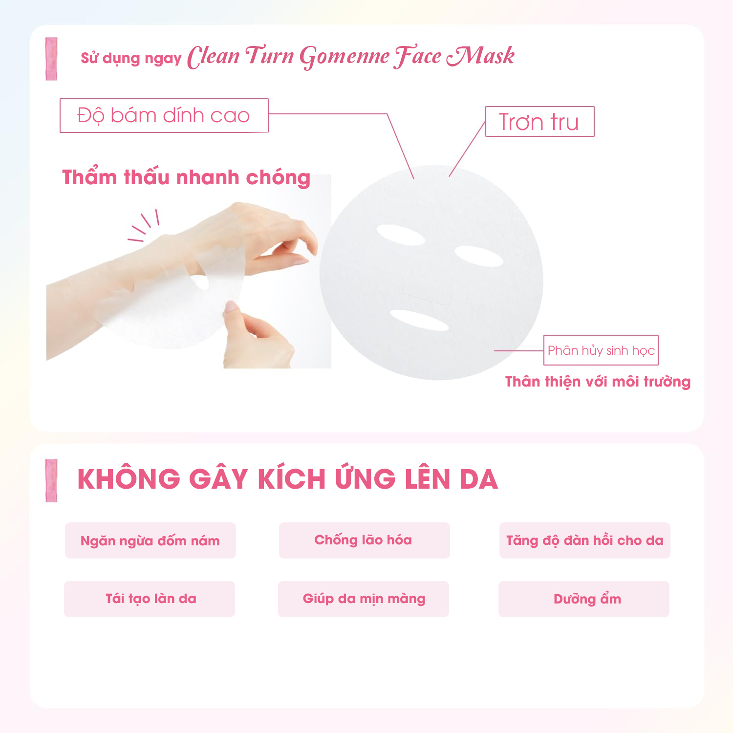 Mặt Nạ Cấp Ẩm Chuyên Sâu Và Dưỡng Trắng Mịn Da Kose Clear Turn Gomenne Face Mask (30 Miếng / Hộp)