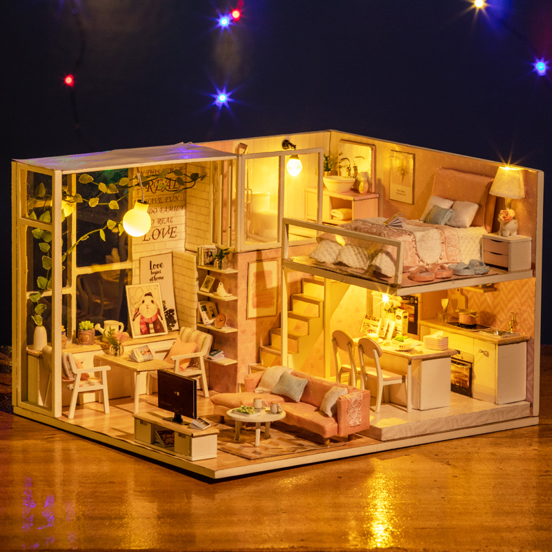 Mô hình nhà DIY Doll House Cuộc Sống Yên Bình Tranquil Life Kèm Mica Chống bụi