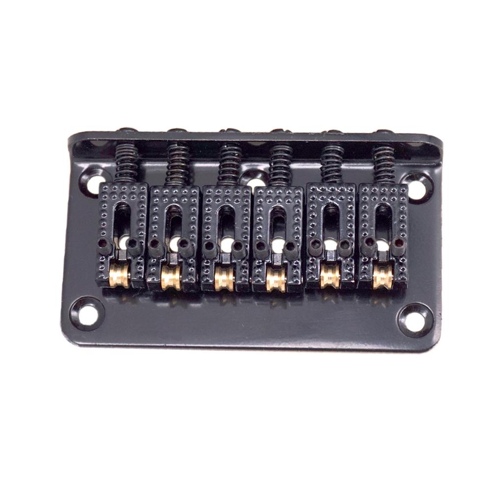 1 Set Electric Guitar Roller Saddle Bridge Tailpiece Scew Wrench Black
